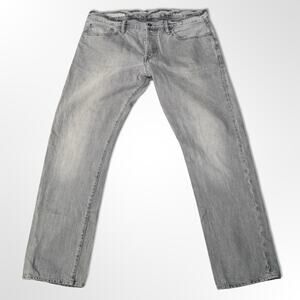Gap 1969 Premium Gray Straight Fit Jeans - 38x32